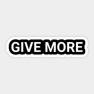 Give More Sticker